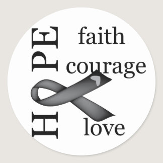 Hope (Black) Classic Round Sticker