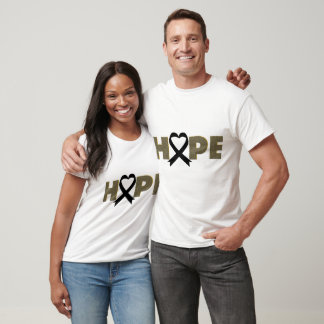 HOPE/ BLACK RIBBON/ AWARENESS/ UNISEX T-Shirt