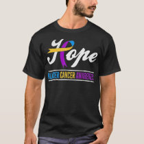 Hope Bladder Cancer Awareness Month Ribbon Support T-Shirt