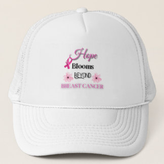 HOPE BLOOMS BEYOND BREAST CANCER/ AWARENESS UNISEX TRUCKER HAT