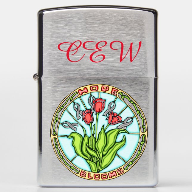 Hope Blooms Zippo Lighter (Front)
