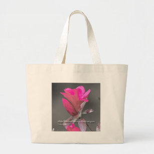 Hope blossomed when my Heart... Large Tote Bag