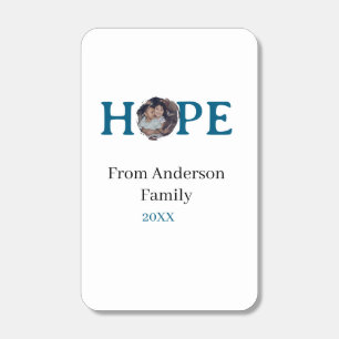 Hope blue holidays bold letter kids photo name yea matchboxes