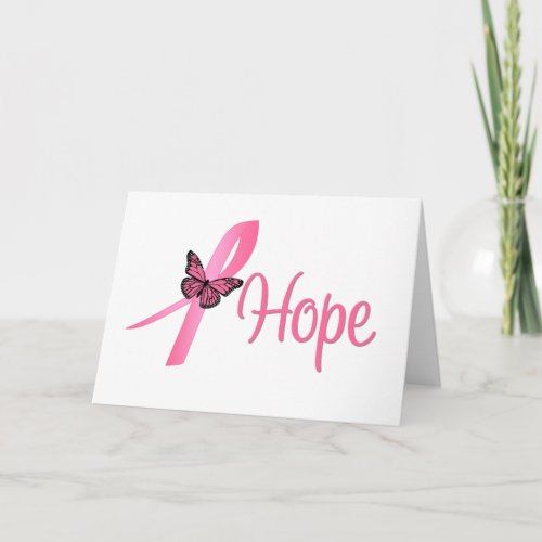 Hope Breast Cancer Awareness zazzle_card