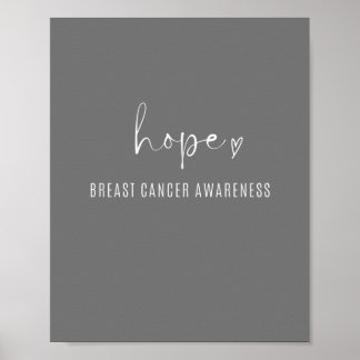 hope breast cancer awareness Poster & Prints