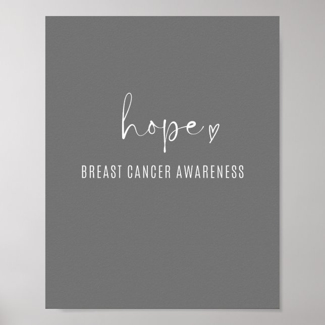 hope breast cancer awareness Poster & Prints (Front)