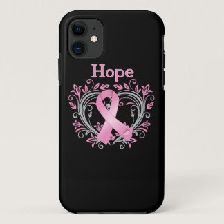 Hope Breast Cancer Awareness Ribbon iPhone 11 Case