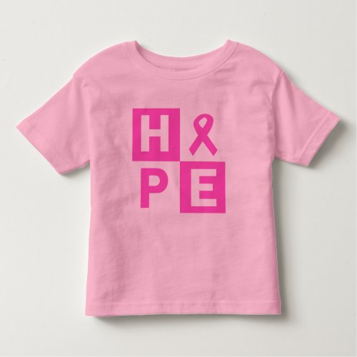 Hope Breast Cancer Awareness Toddler T_shirt
