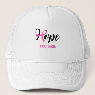 HOPE/ BREAST CANCER/ AWARENESS UNISEX TRUCKER HAT