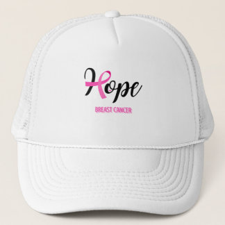 HOPE/ BREAST CANCER/ AWARENESS UNISEX TRUCKER HAT