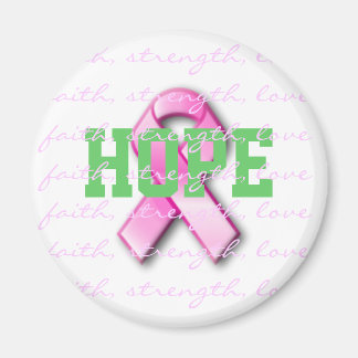 Hope Breast Cancer Pink Ribbon Magnet