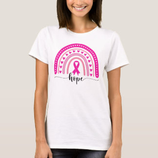 Hope, Breast Cancer Ribbon, Pink October T-Shirt