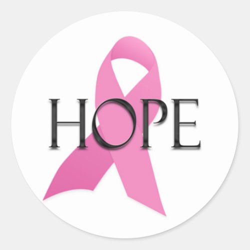 Hope Breast Cancer Sticker