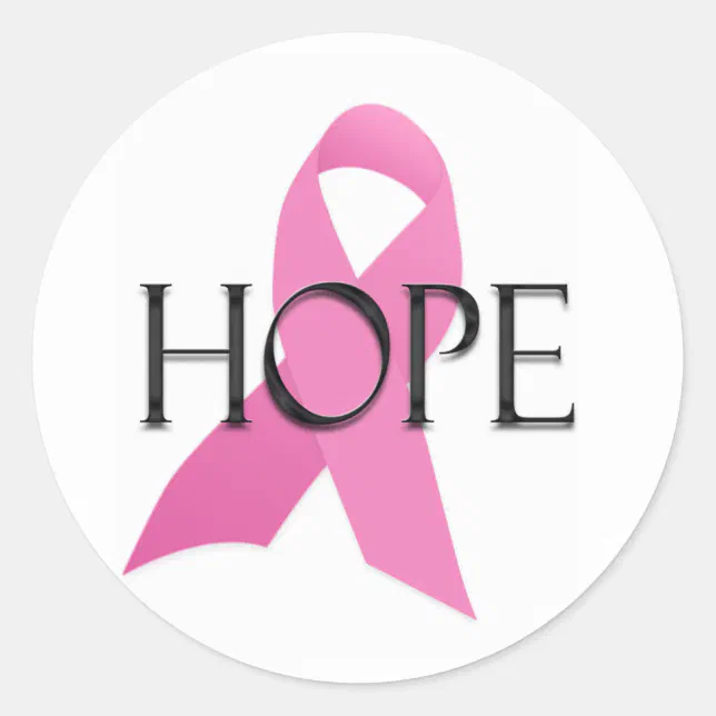 Hope Breast Cancer Sticker | Zazzle