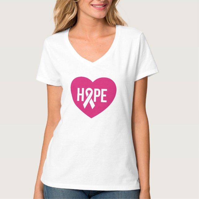 Hope Breast Cancer T-Shirt (Front)
