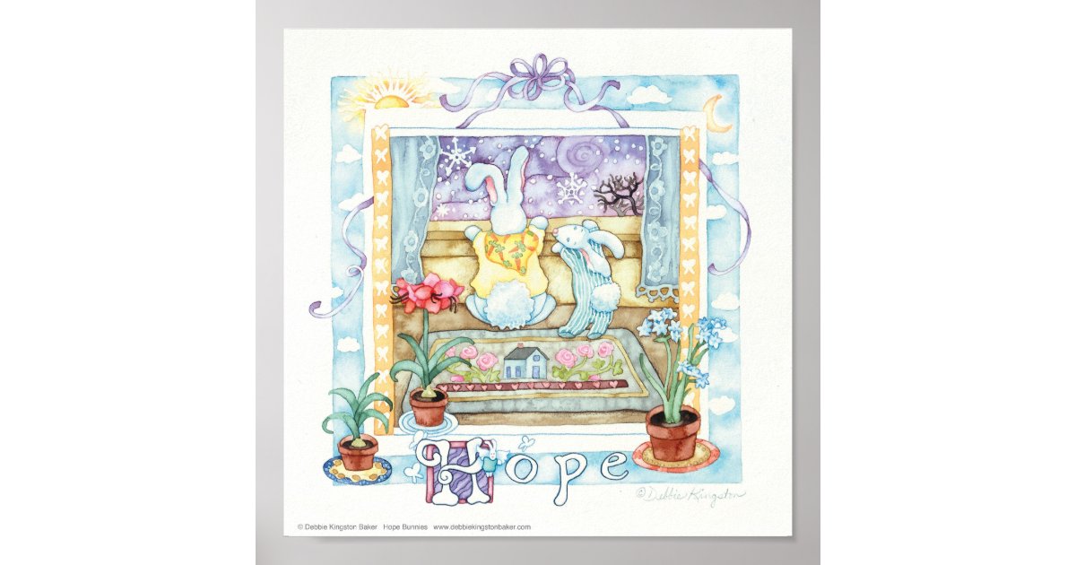 Hope Bunnies Poster | Zazzle