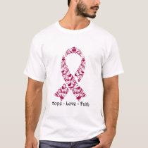 Hope Burgundy Awareness Ribbon T-Shirt