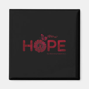 HOPE Butterfly Brain Aneurysm Awareness Gifts Magnet