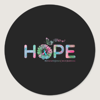 HOPE Butterfly Metastatic Breast Cancer Awareness  Classic Round Sticker