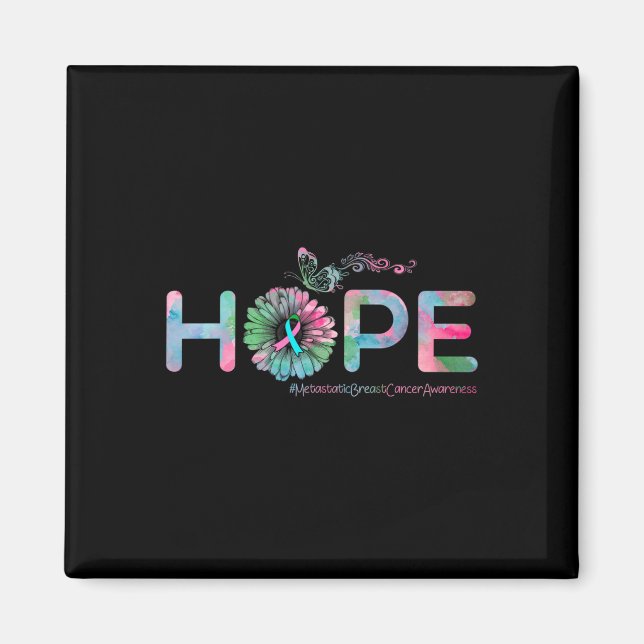 HOPE Butterfly Metastatic Breast Cancer Awareness  Magnet (Front)