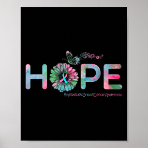 Hope Butterfly Metastatic Breast Cancer Awareness  Poster