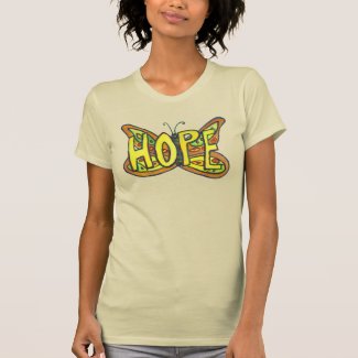 Hope Butterfly Word Art Inspirational Custom Shirt