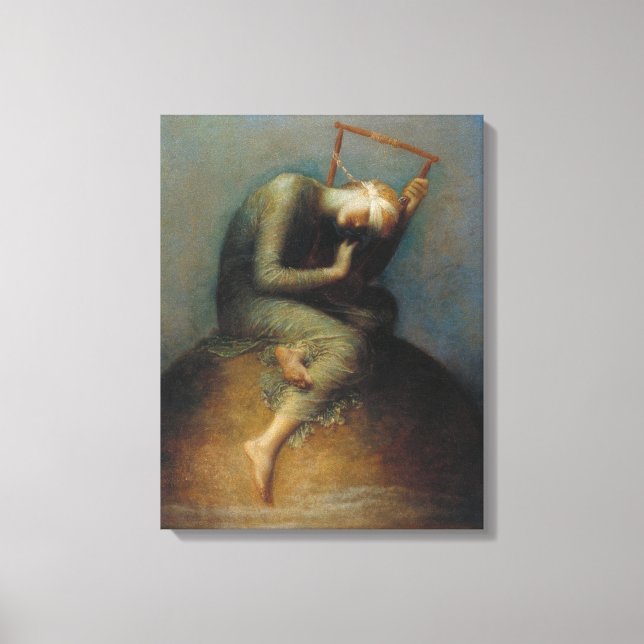 Hope (by George Frederick Watts) Canvas Print (Front)