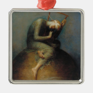 Hope (by George Frederick Watts) Metal Ornament