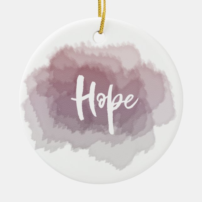Hope Ceramic Ornament (Front)