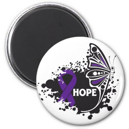 Hope Chiari Malformation Butterfly Magnet