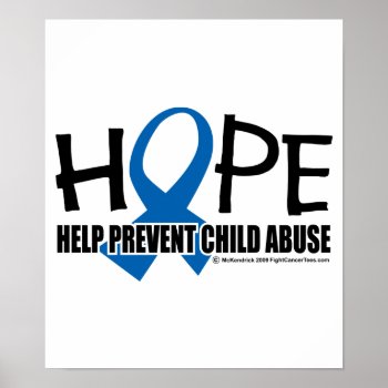 Hope Child Abuse Poster by fightcancertees at Zazzle