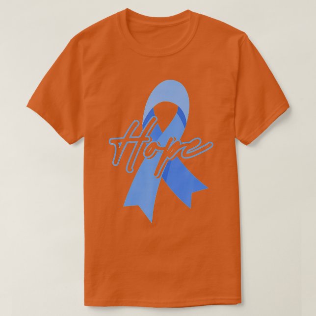 Hope Child Abuse Prevention Month Awareness Blue R T-Shirt (Design Front)
