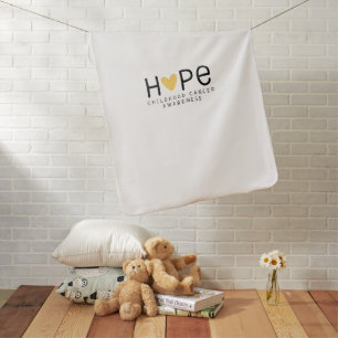 hope.childhood cancer awareness. Baby Blanket