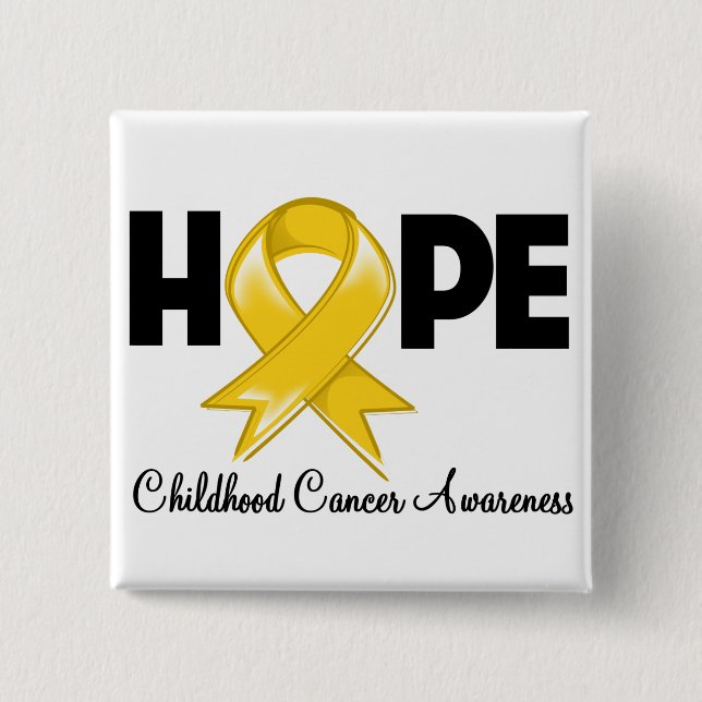 Hope Childhood Cancer Awareness Button (Front)