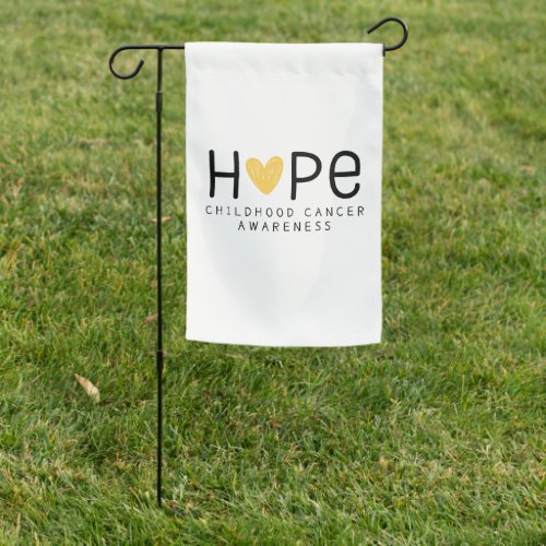 hopechildhood cancer awareness Garden Flag