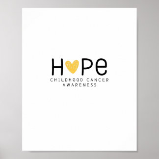 hope.childhood cancer awareness. Prints & Posters
