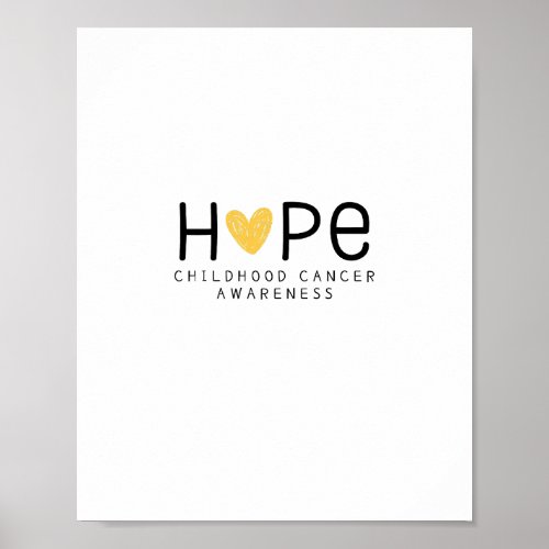 hopechildhood cancer awareness Prints  Posters