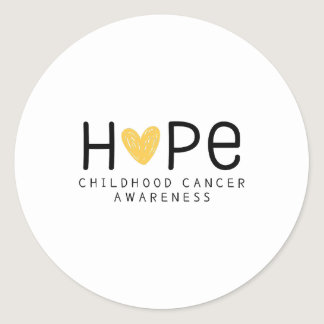 hope.childhood cancer awareness. Stickers & Labels