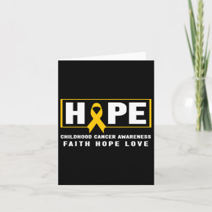 Hope Childhood Cancer - Childhood Cancer Awareness Card
