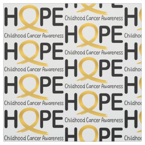 Hope Childhood Cancer Fabric