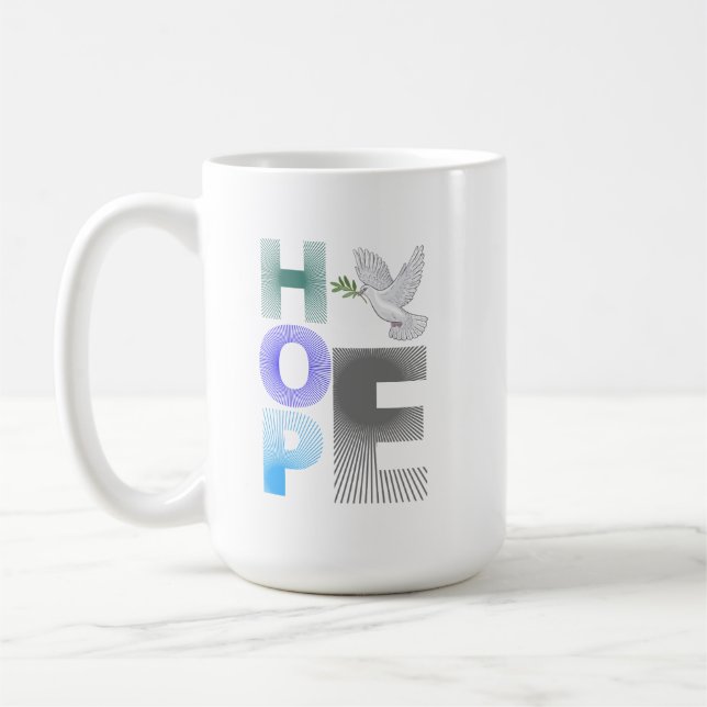 Hope– Christian Faith Inspirational Mug (Left)