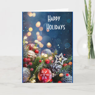 HOPE CHRISTMAS IS BRIGHT/NEW YEAR A DELIGHT HOLIDAY CARD