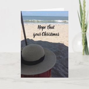 HOPE ***CHRISTMAS** IS LIKE A *DAY AT THE BEACH HOLIDAY CARD