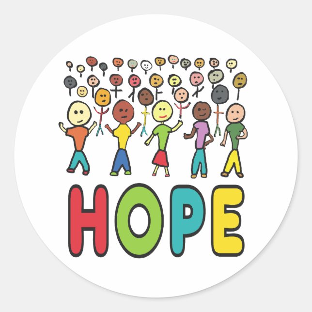 Hope Classic Round Sticker (Front)