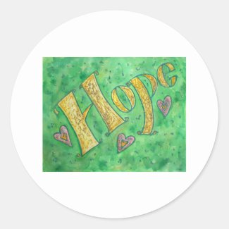 Hope Classic Round Sticker