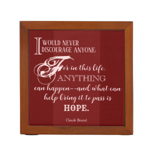 HOPE - Claude Bristol Desk Organizer