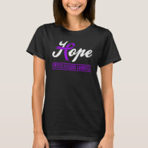 Hope Domestic Violence Awareness Month Purple Ribb T-Shirt