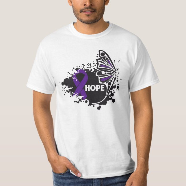 Hope Domestic Violence Butterfly T-Shirt (Front)