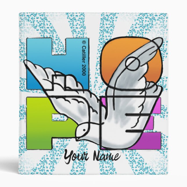 Hope Dove Christian binder (Front)