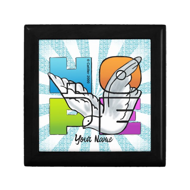 Hope Dove Christian gift box (Front)